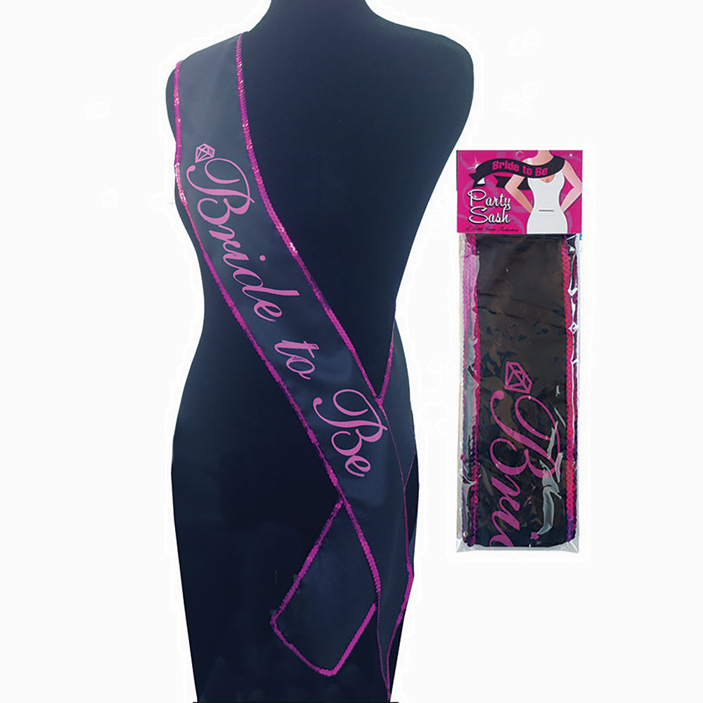 Bride to Be Black Sash