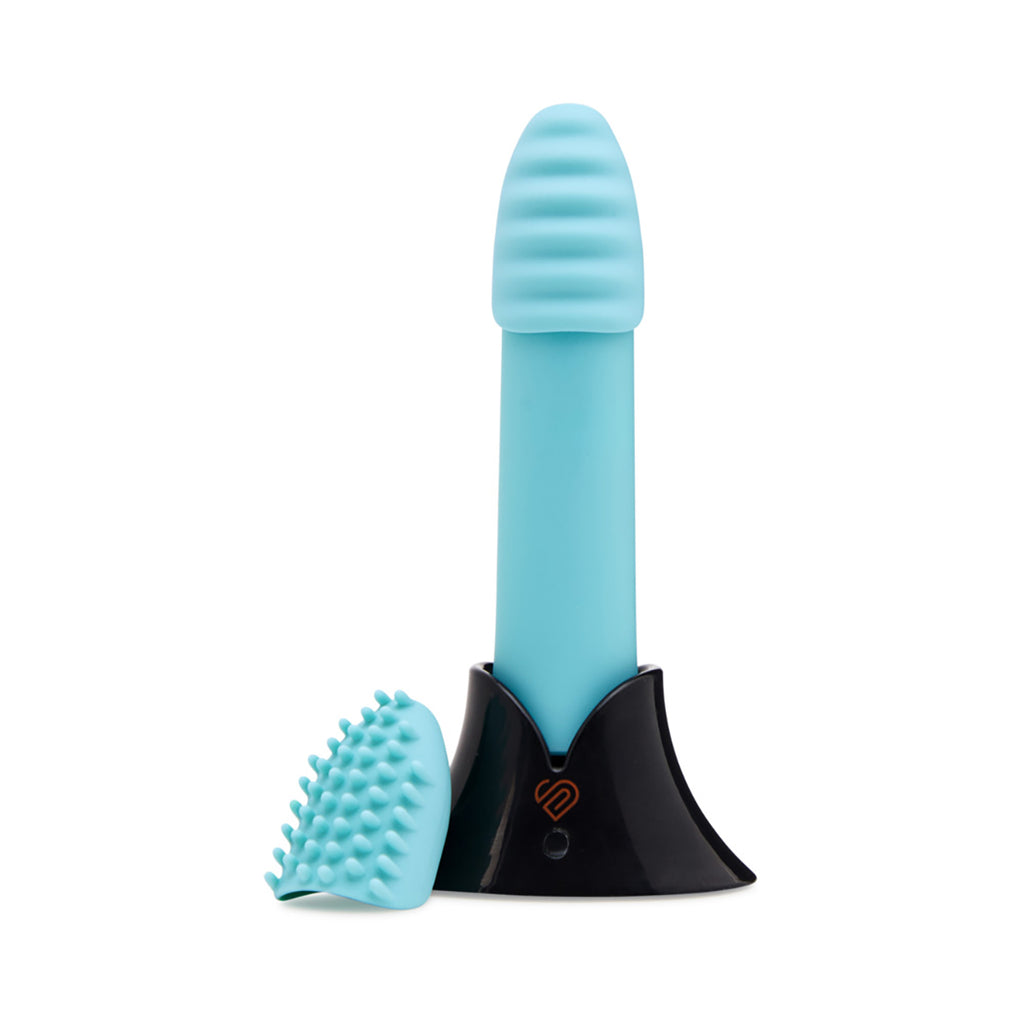 Nu Sensuelle Point Plus 20 Function Bullet with Sleeves - Tiffany Blue