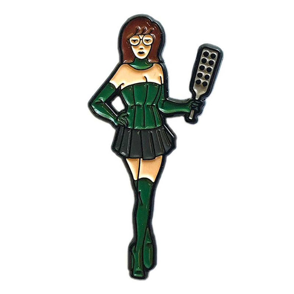 Geeky &amp; Kinky Mistress D Paddle Pin