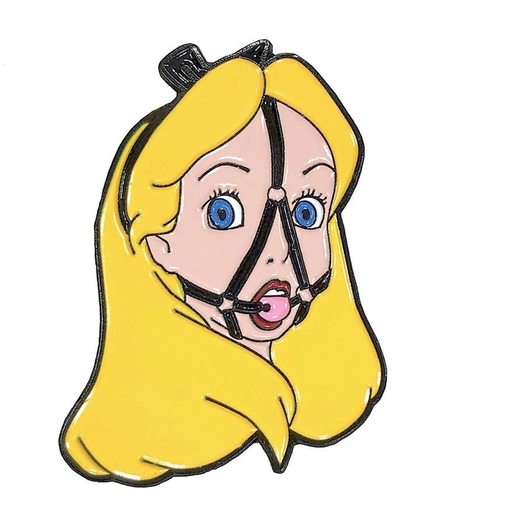 Geeky &amp; Kinky Alice Ballgag Pin