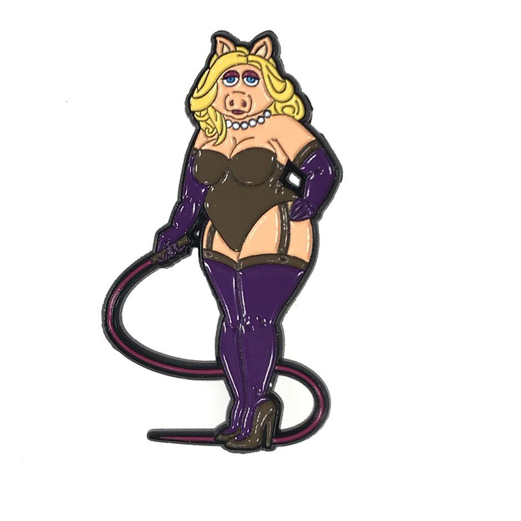 Geeky &amp; Kinky Miss Piggy Whip Pin