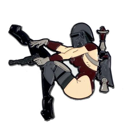 Geeky &amp; Kinky Miss Mando Fett Pin