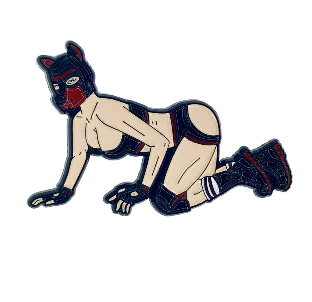 Geeky &amp; Kinky Pup Girl Pin