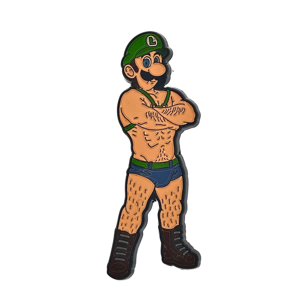 Geeky &amp; Kinky Luigi Pin