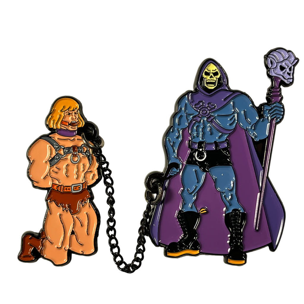 Geeky &amp; Kinky Skeletor Chained He-Man Duo Pin