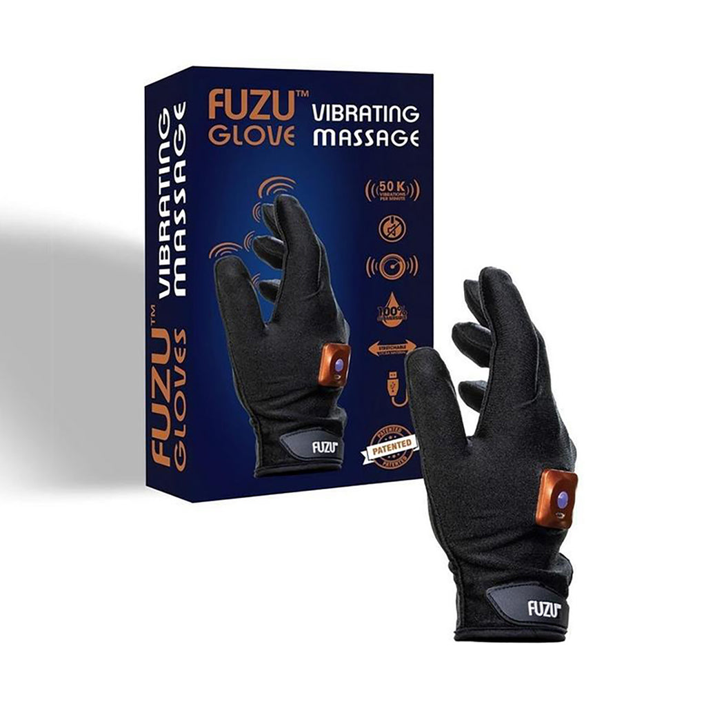 Fuzu Vibrating Massage Gloves RH Bk