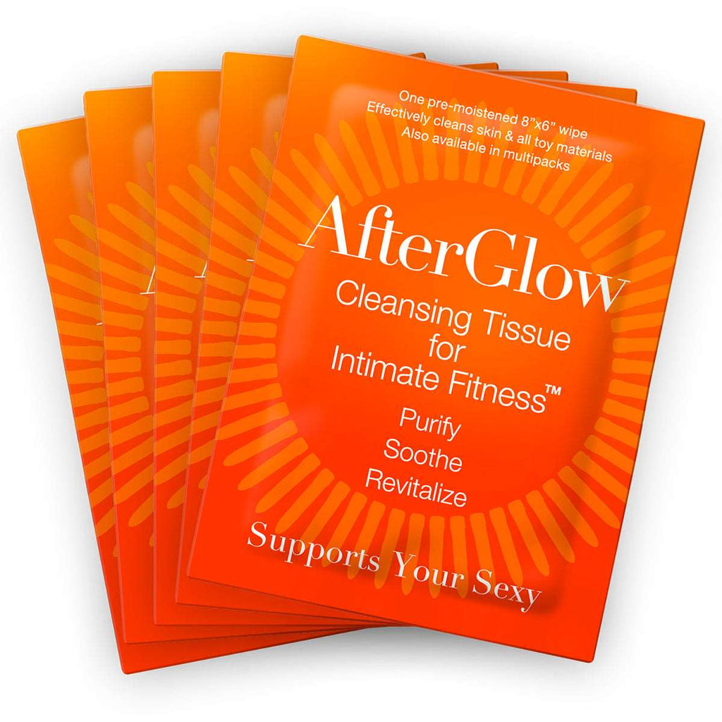 Afterglow Cleansing Tissues for Intimate Fitness - Singles 50/bag 