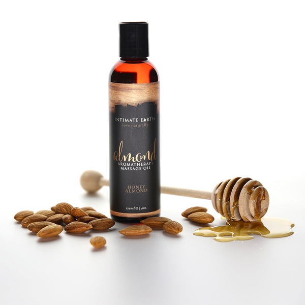 Intimate Earth Aromatherapy Massage Oil - Almond 4oz