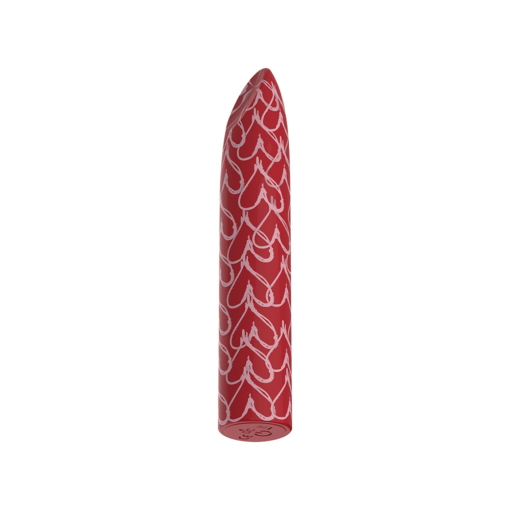 Luv Inc Hb82 Heart Bullet Vibrator Red