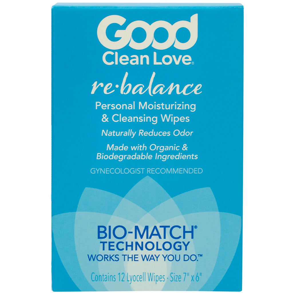 Good Clean Love Rebalance Cleansing Wipes 12 ct.