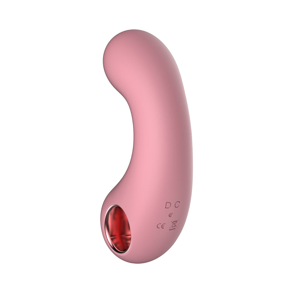 Luv Inc Cv77: Curved Vibrator - Light Pink