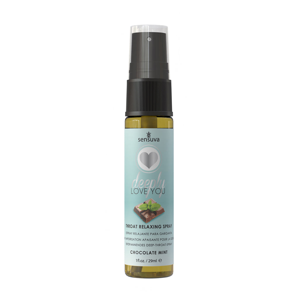 Sensuva Deeply Love You Throat Relaxing Spray Chocolate Mint 1 oz.