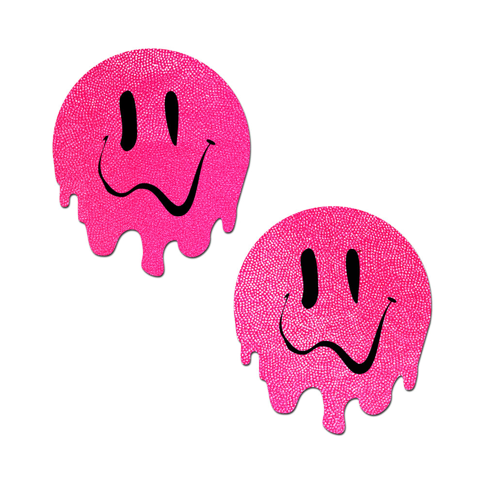 Pastease Neon PInk Melted Smiling Face