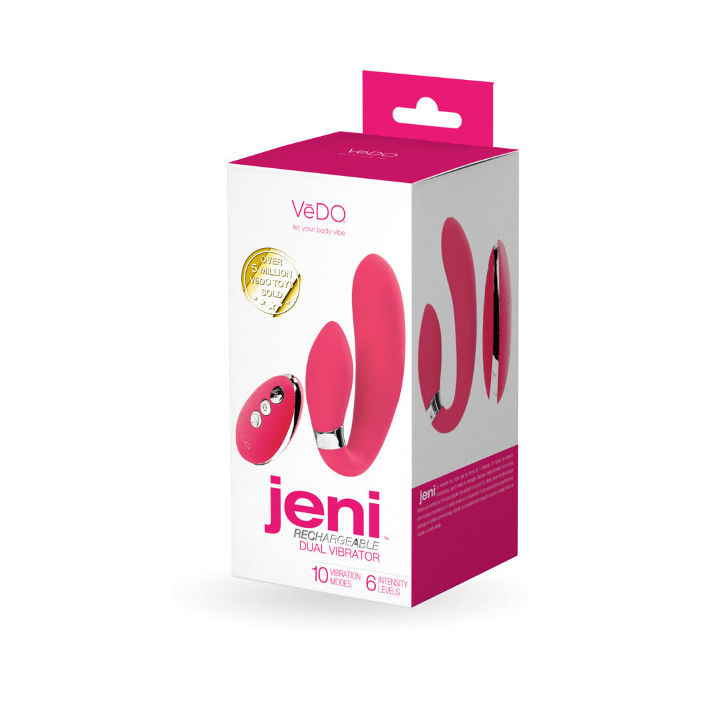 VeDO Jeni C-Shaped Dual Vibe with Remote Pink