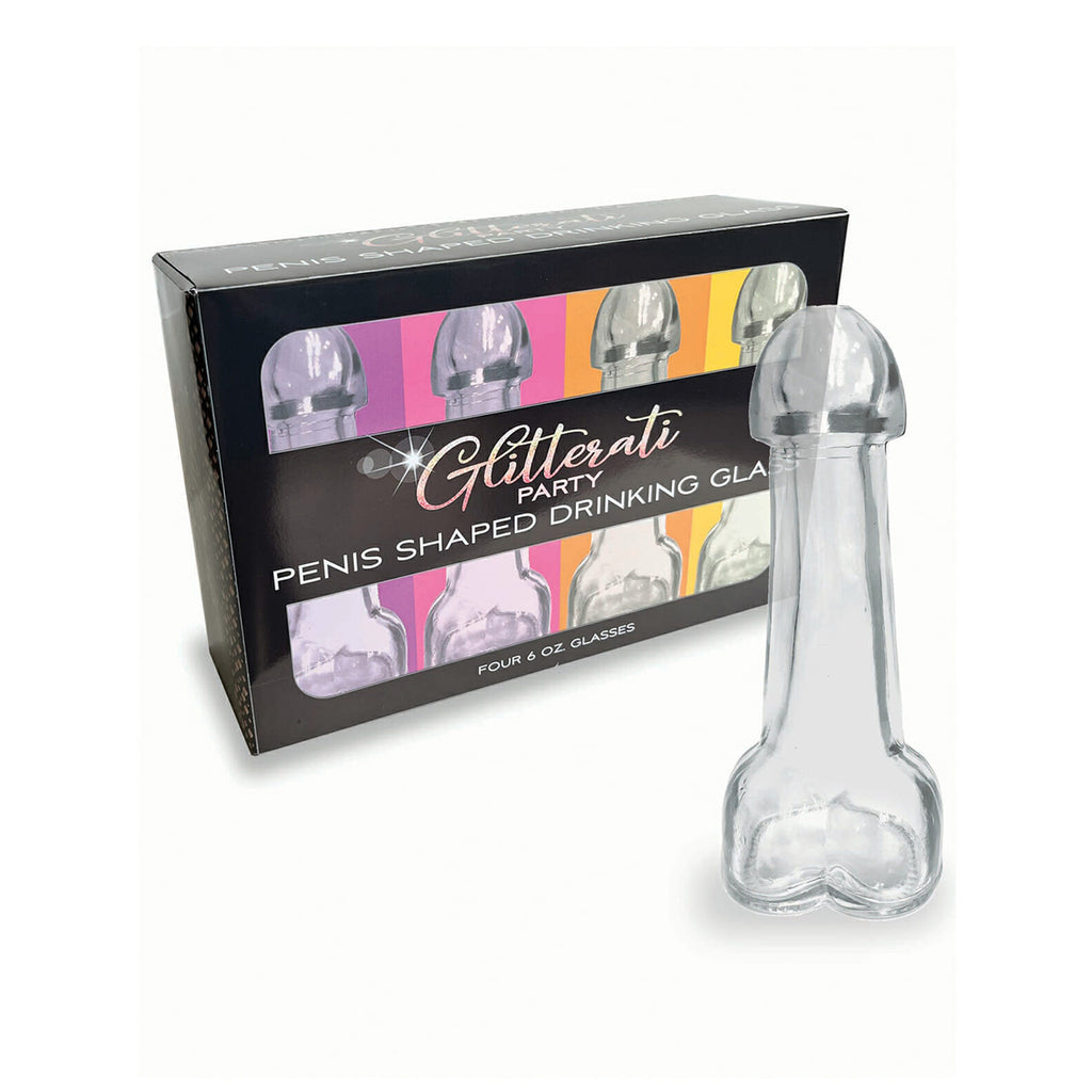 Glitterati Penis Glasses 4pk