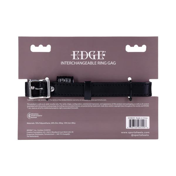 SS Edge Interchangeable Ring Gag