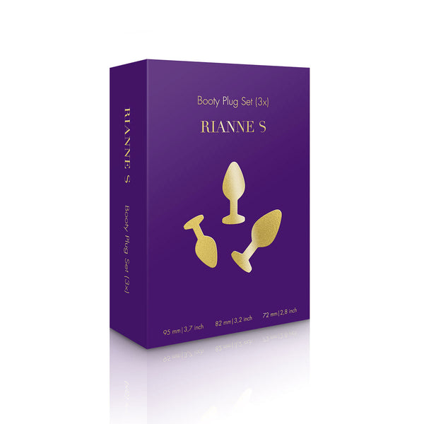 Rianne S Booty Plug Set 2-Pack - Gold