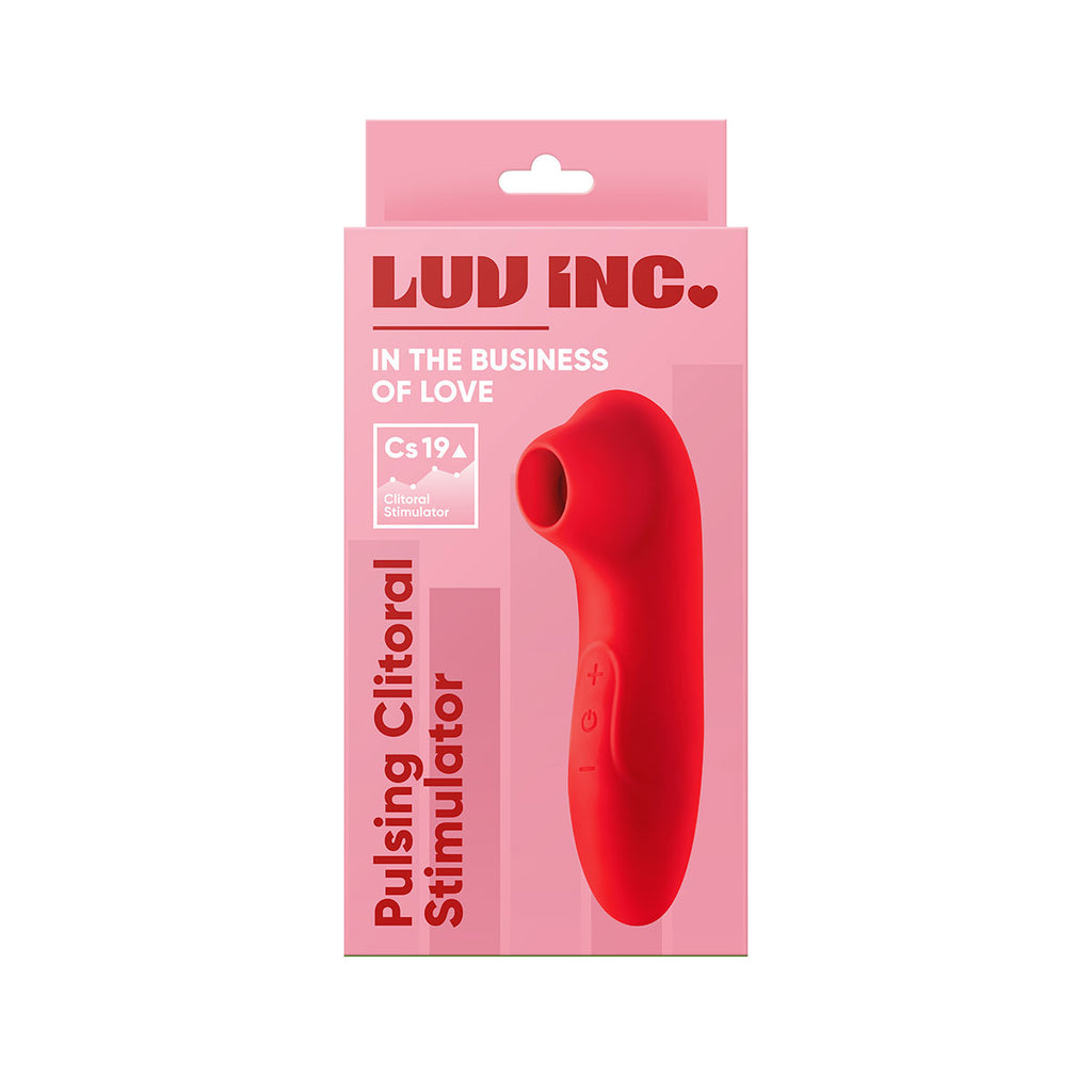 Luv Inc Pulsing Clitoral Stimulator - Red