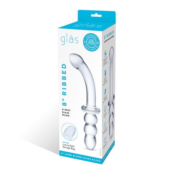 GLAS Ribbed G-Spot Glass Dildo 8