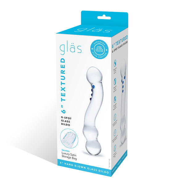 GLAS Textured G-Spot Glass Dildo 6