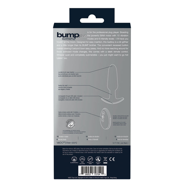 VeDO Bump PLUS Anal Vibe - Black