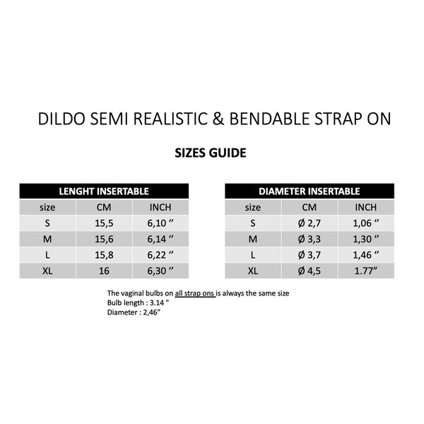 Strap-On-Me Bendable Dual Density Semi-Realistic Dildo Purple Large