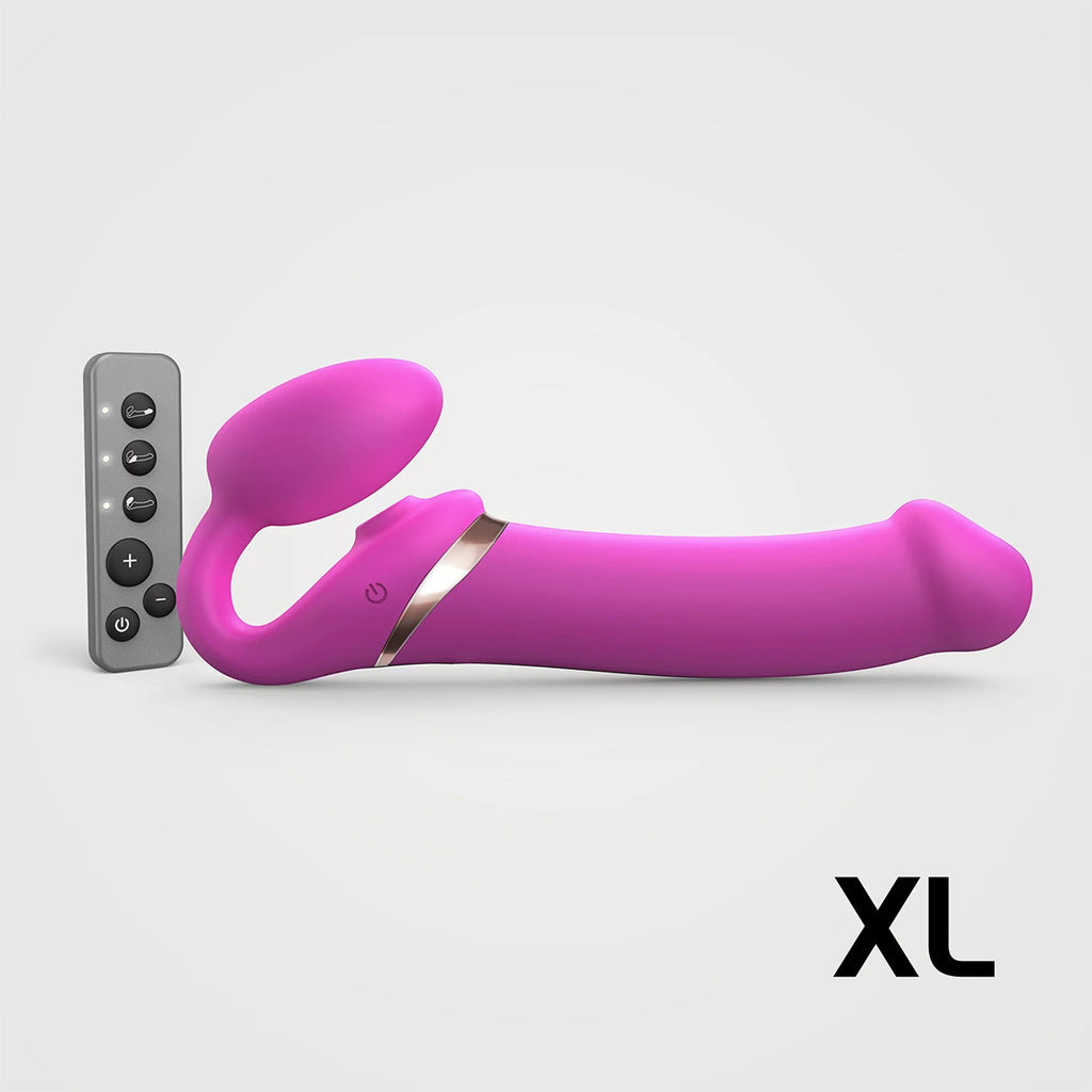 Strap-On-Me Multi-Orgasm XL Bendable Strap-On - Fuchsia